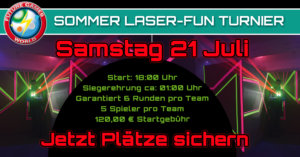 Lasertag Turnier Sommer 2018 in der Future Games World am 21.07.2018